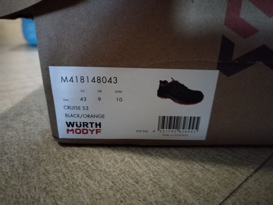 Pantofi protectie wurth Cruise S3 43 noi