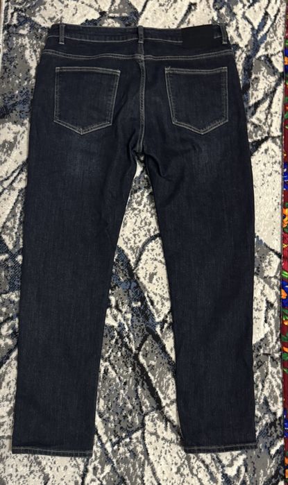 Оригинальные зимние джинсы JUST, тёмно-синие, размер 36
