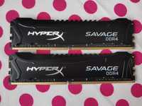 Memorie Ram HyperX Savage Black 32GB  DDR4 (2 X 16 GB) 2400 Mhz.