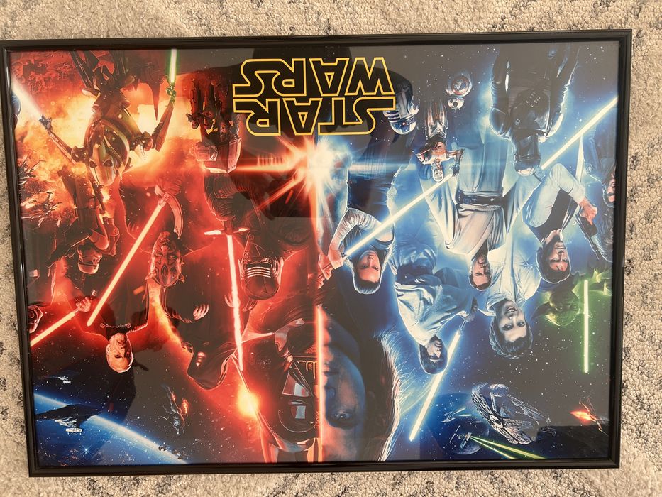Tablou poster star wars cu rama si sticla
