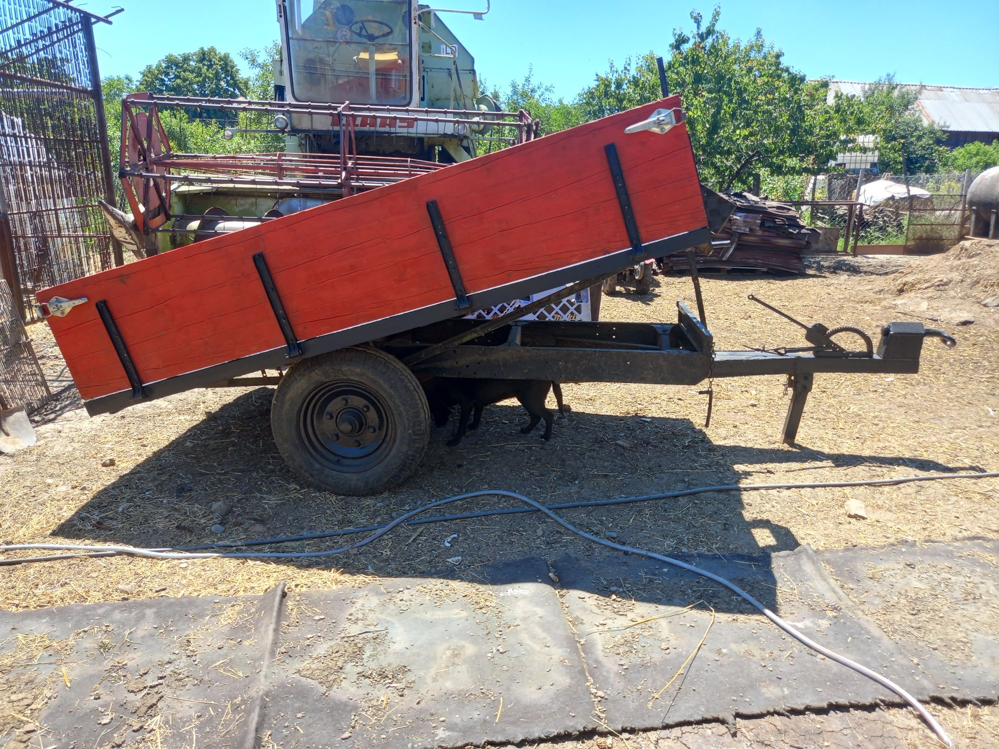 Vand remorca tractor basculabil manual