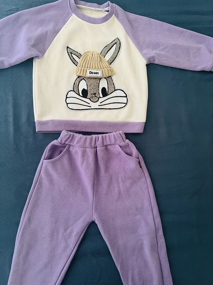 Комплект Финно плетиво Bunny Star lilac2 части