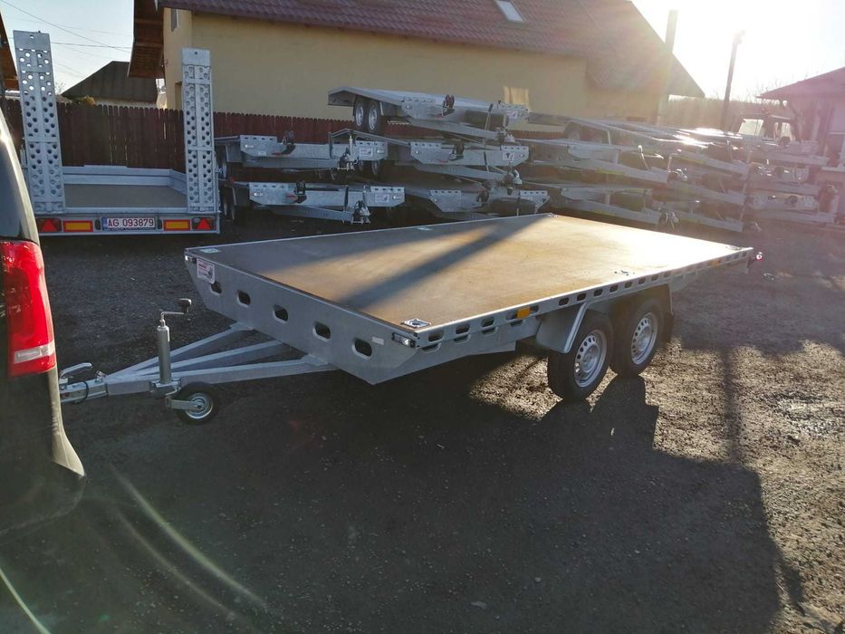 Remorca 2 axe,750 kg,se conduce cu categoria B