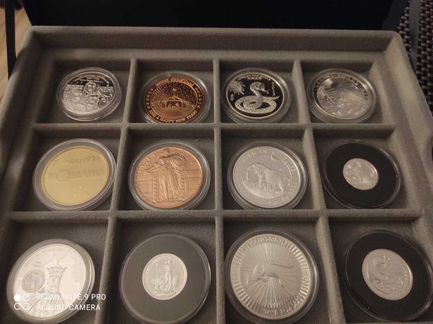 Colecție de monede de argint pur
