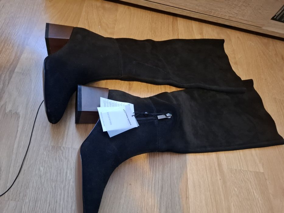 cizme lungi piele intoarsa