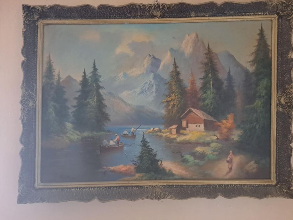 Tablouri vechi de colectie semnate Girotti, rame originale
