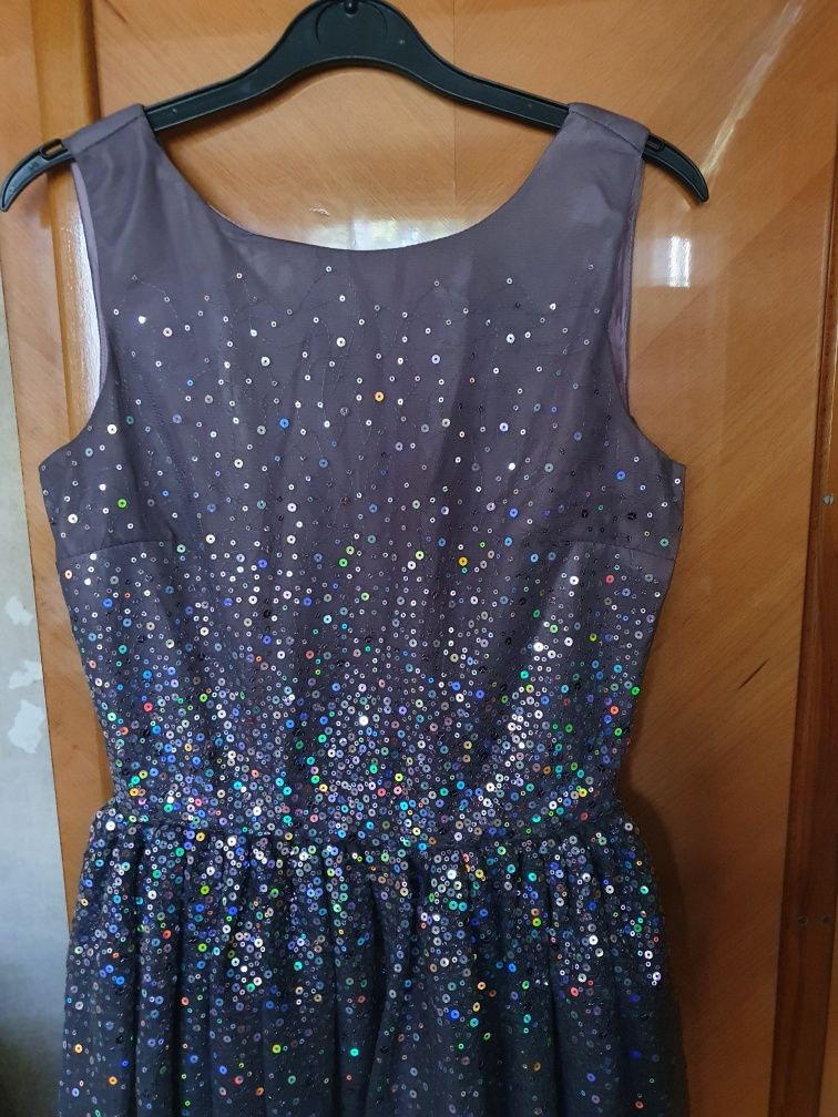 Rochie cu paiete, de ocazie,  H&M, 14 ani, 170 cm, impecabilă