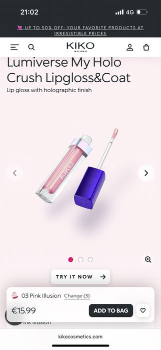 Gloss kiko stralucitor