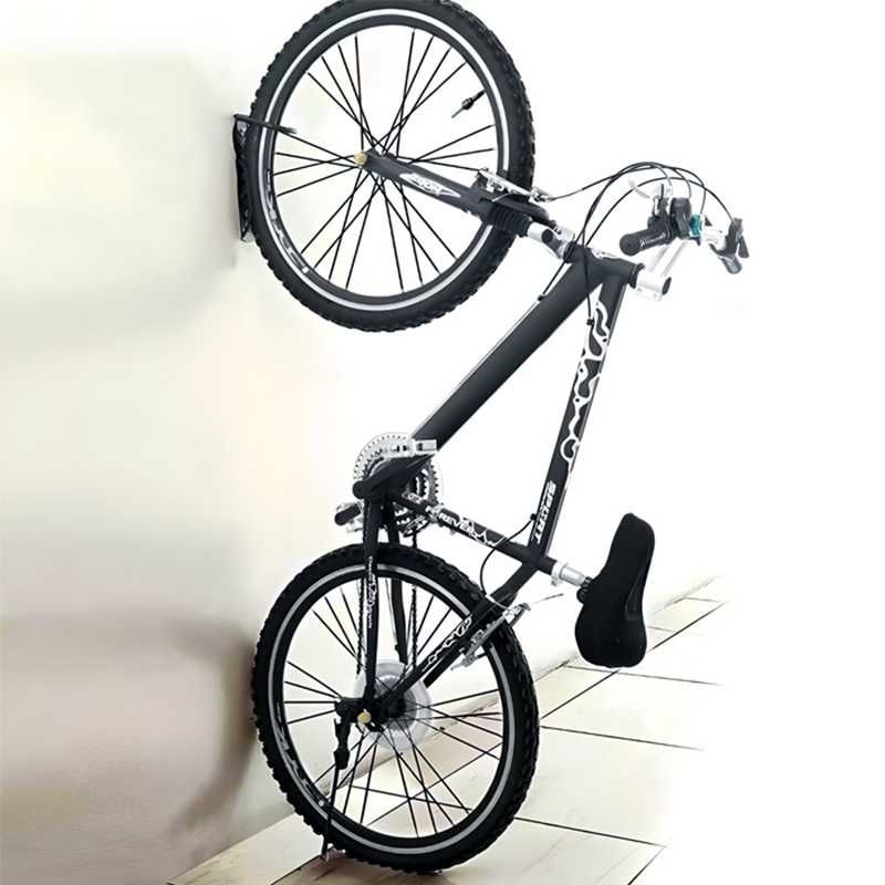 Велосипедна стойка за стена, Закачане за колелото, Стомана, До 30кг.