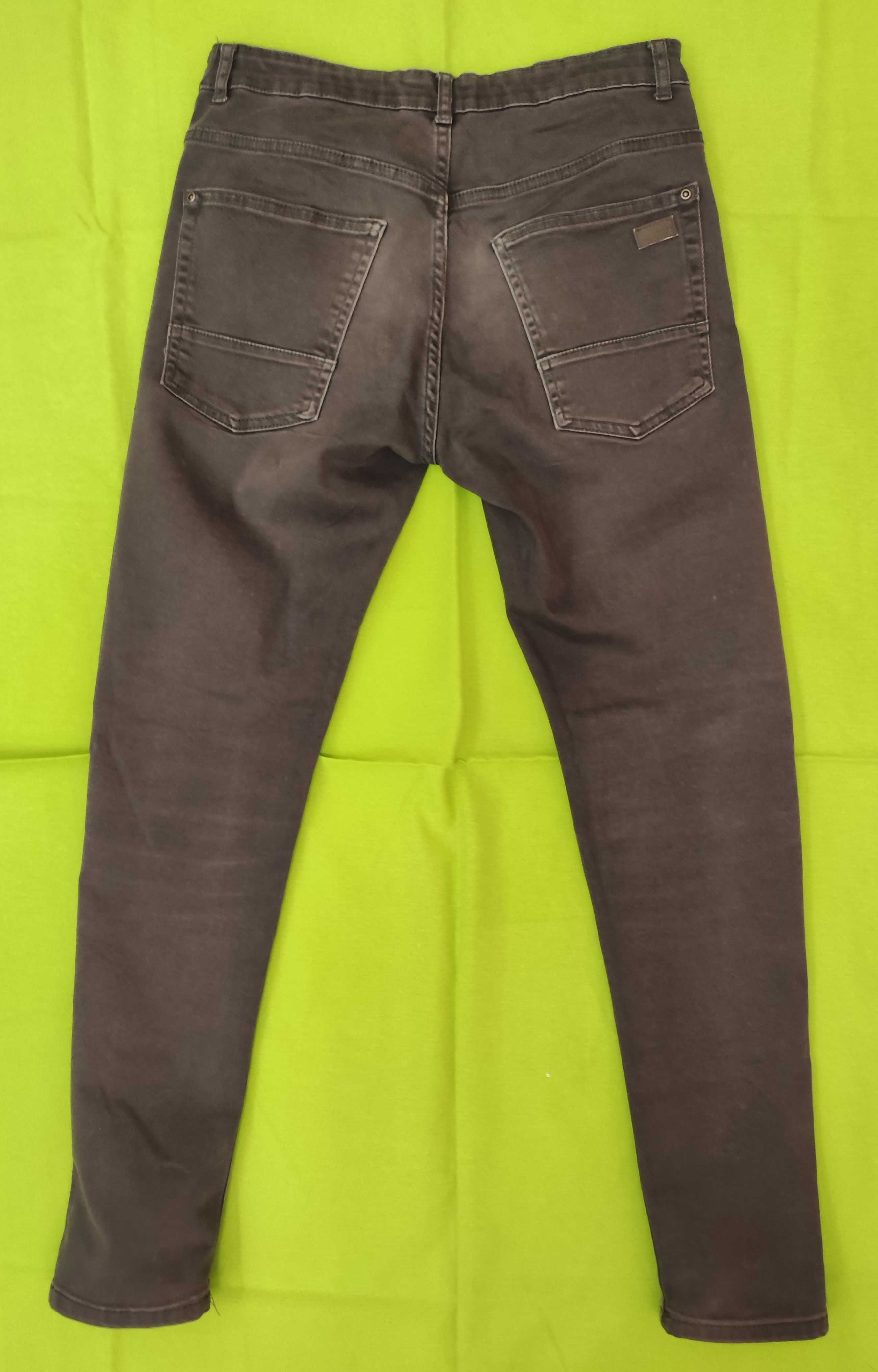 Дънки S -размер, дънки Zara 164, графитено сиви дънки 164см