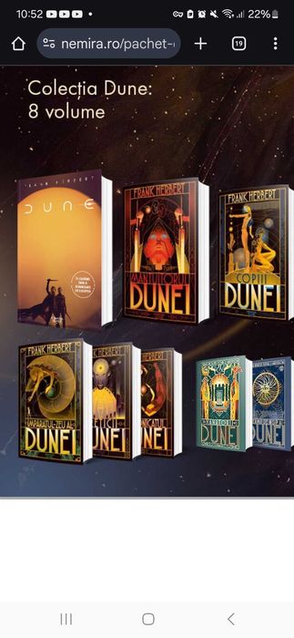 Dune Seria originala 6volume +2 volume + cadou poster