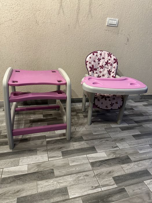 Vand scaun de masa 2 in 1 pentru bebelusi si copii
