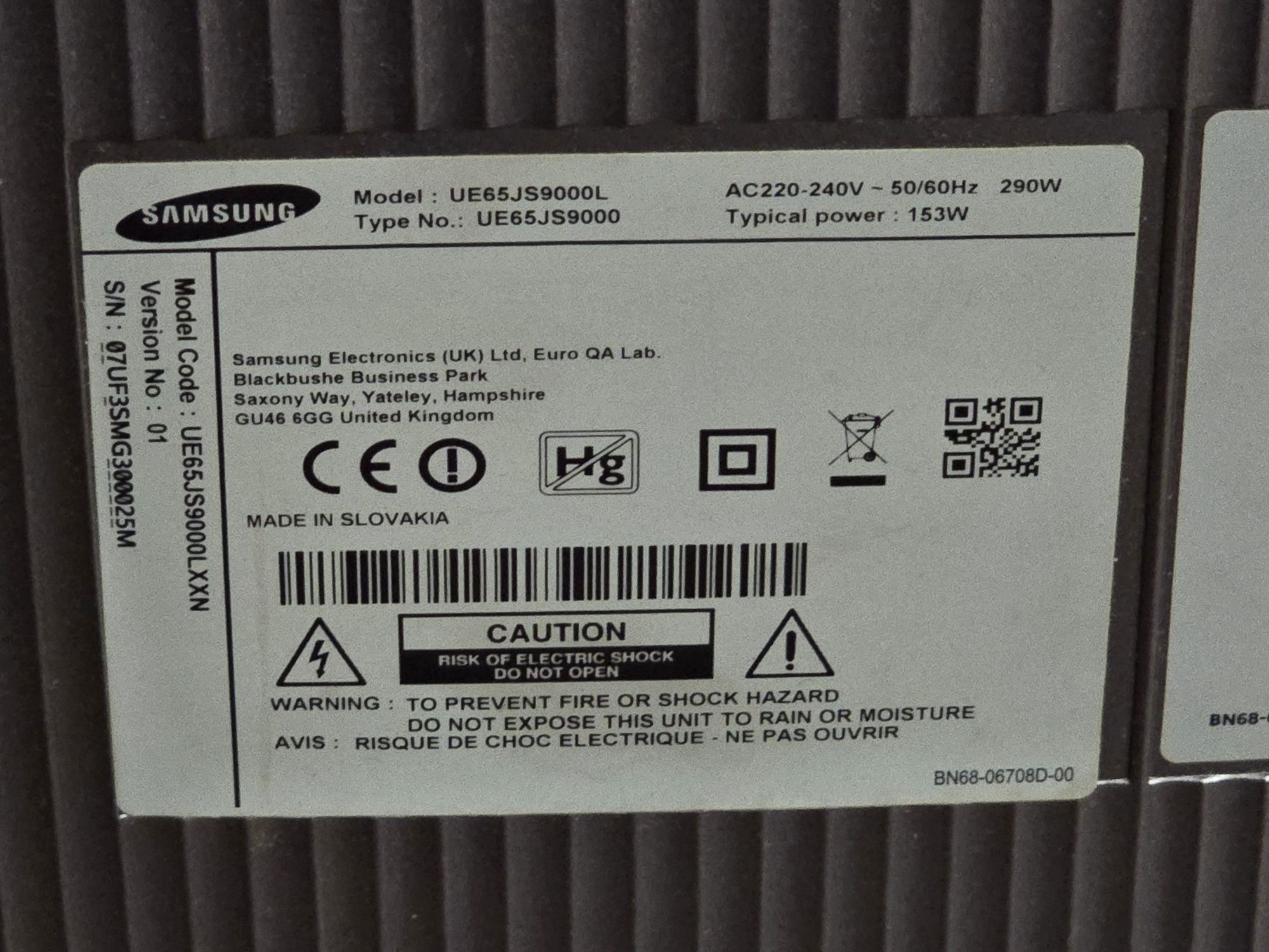 Samsung UE65JS9000 65 инча телевизор Egde LED One Connect