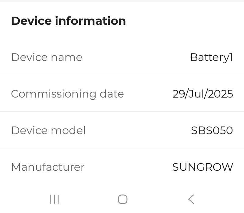 Vând invertor Sungrow 6kw SH6.0RS monofazat + Baterie SBS 050 5.12kW