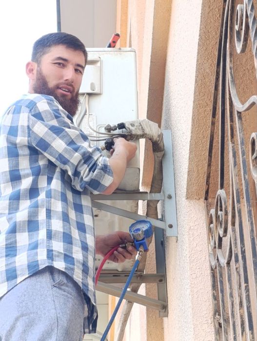 Ремонт кондиционера и установка фреон заправка