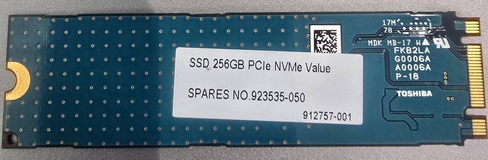 Nvme -256gb 1шт.