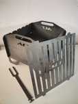 GRILL BBQ  Transformer demontabil cu un gratar si 6 locuri pt frigarui
