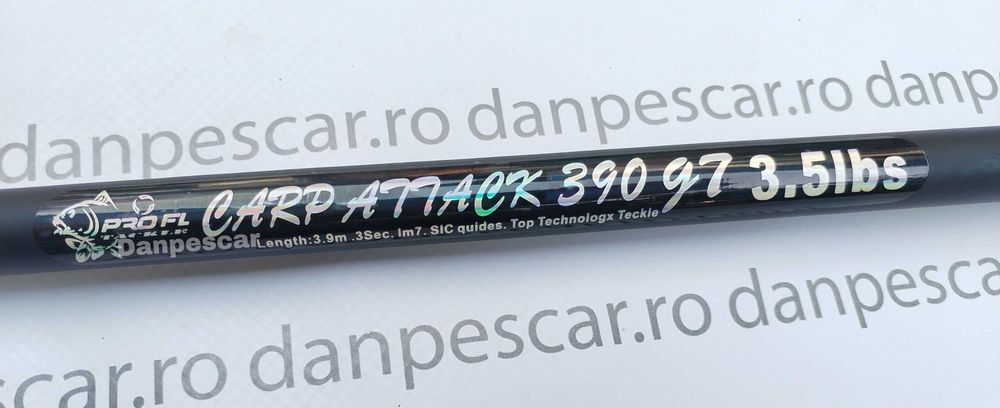 SET CRAP FL Lanseta CARP ATTACK 3,9m + Mulineta HFR6000 + 300M FIR
