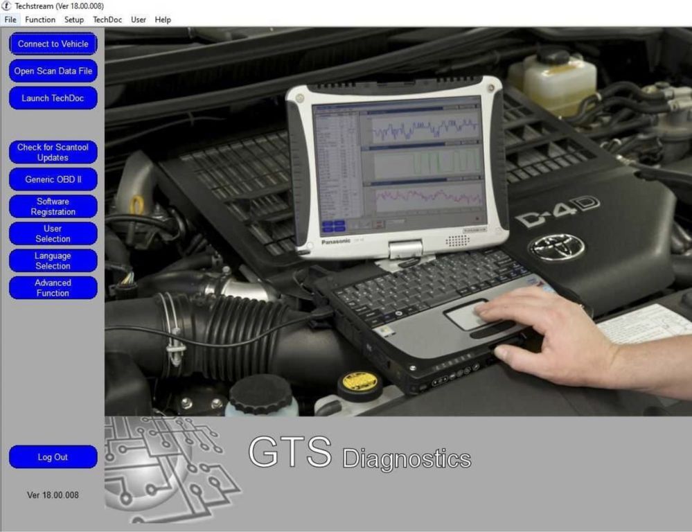 Diagnoza/Tester dedicat Toyota/Lexus MINI-VCI Techstream v18.00.008