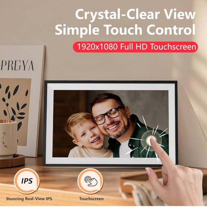 Цифровая фоторамка Frameo экран сенсор 15.6 дюйма  IPS HD  32gb Wifi