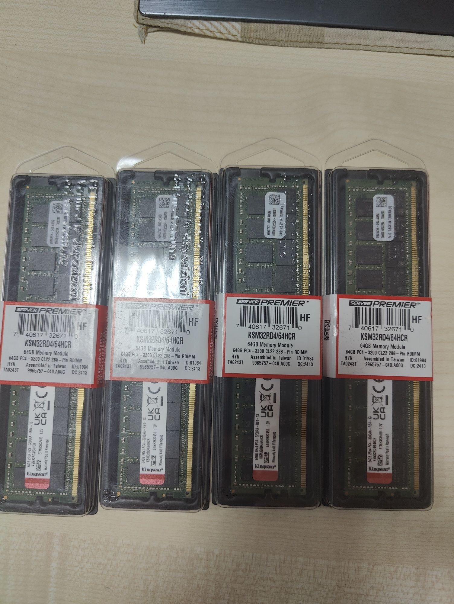 Оперативная память DDR4 64Gb RDIMM ECC 3200 cl22 KSM32RD4/64HCR
