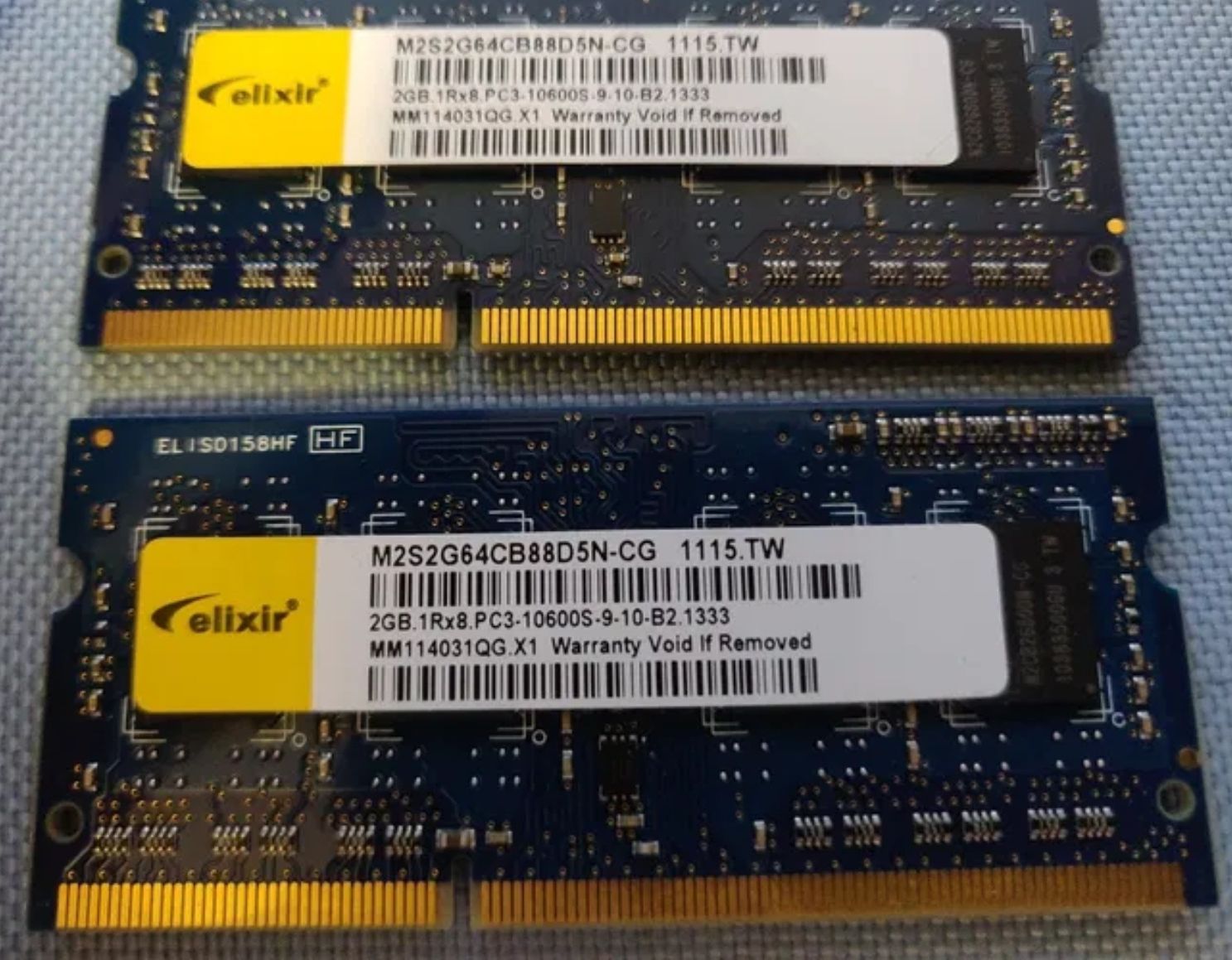 Kit Memorie RAM laptop 4 GB DDR3 1333 MHz 2X 2GB 10600