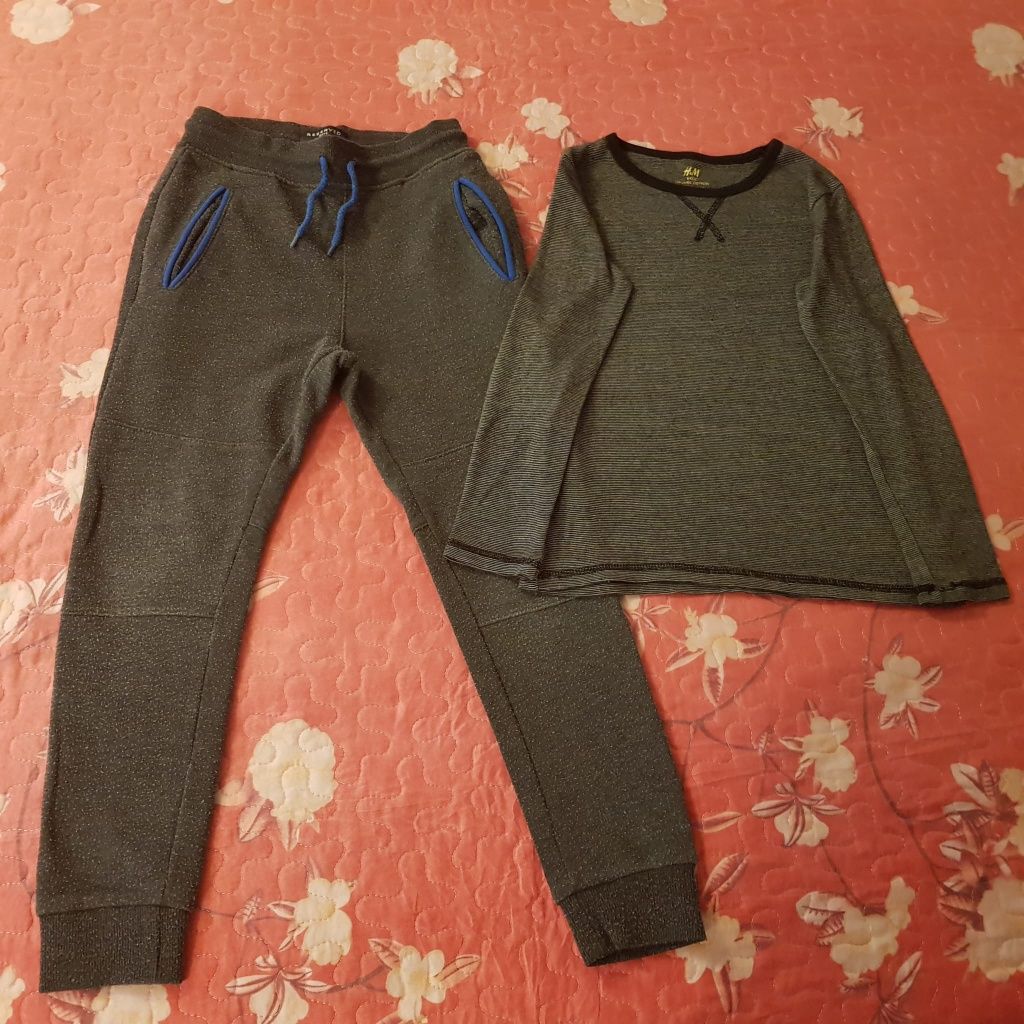 Lot haine Gap,H&M,LC Waikiki,băieți,8-9 ani:pantaloni sport,bluze