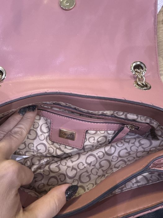 Чанта guess цвят пудра