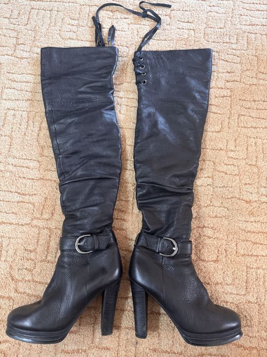 Продам сапоги ботфорты натуральная кожа