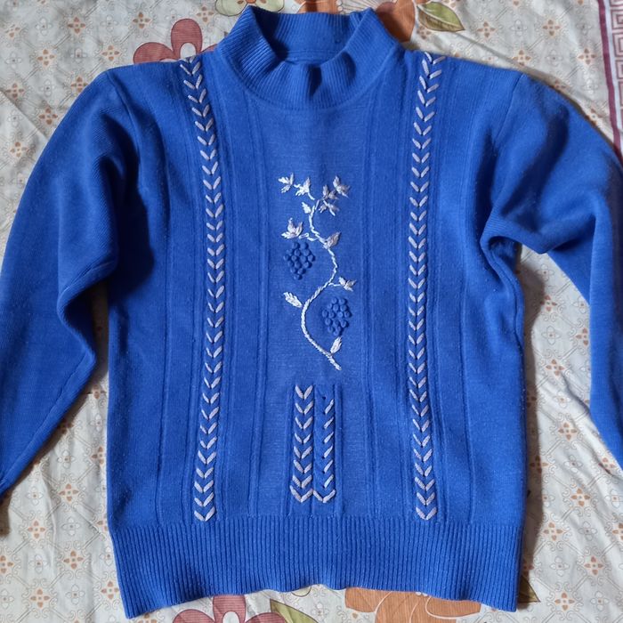 Pulover dama albastru