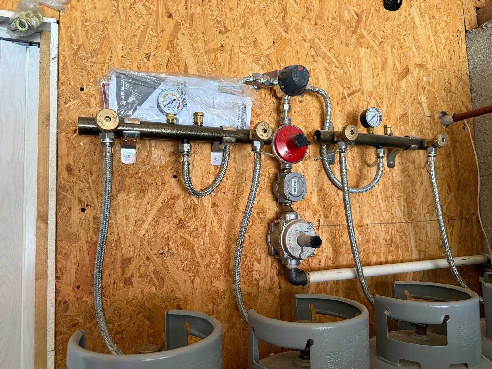 Kit complet 4 butelii GPL 80 L (Butan) pt alimentare centrala termica