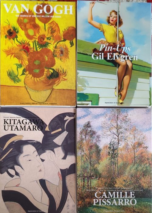 Set 30 bucăți cărți poștale Van Gogh, Pissarro, Utamaro