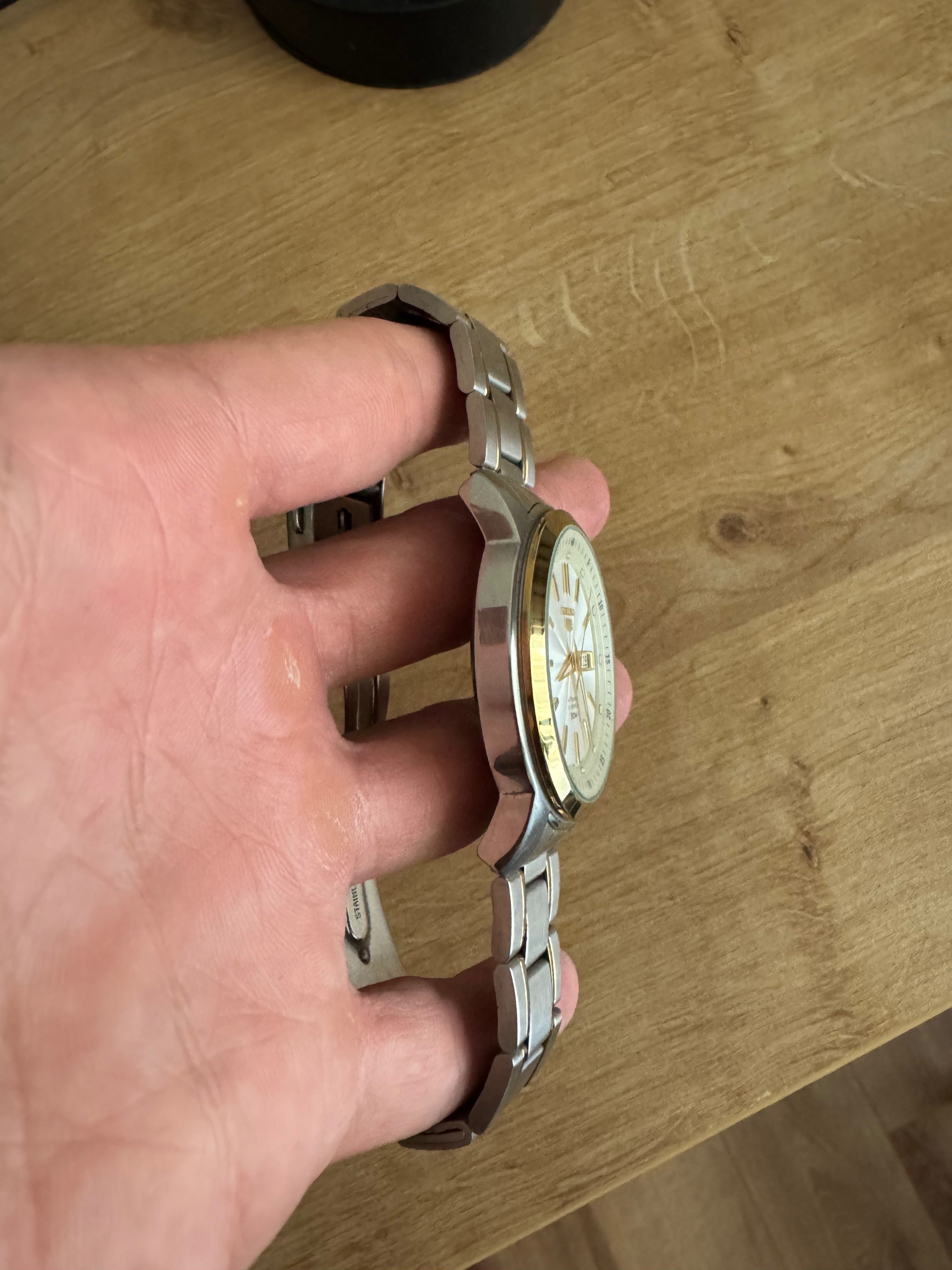 Seiko 5 - златно и сребърно - механичен