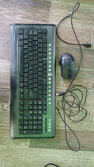Клавиатура X Tech для компьютера с мышкой рабочии