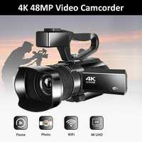 Cameră video 4K Ultra HD, 48MP, wifi, Youtube, full auto, touch screen