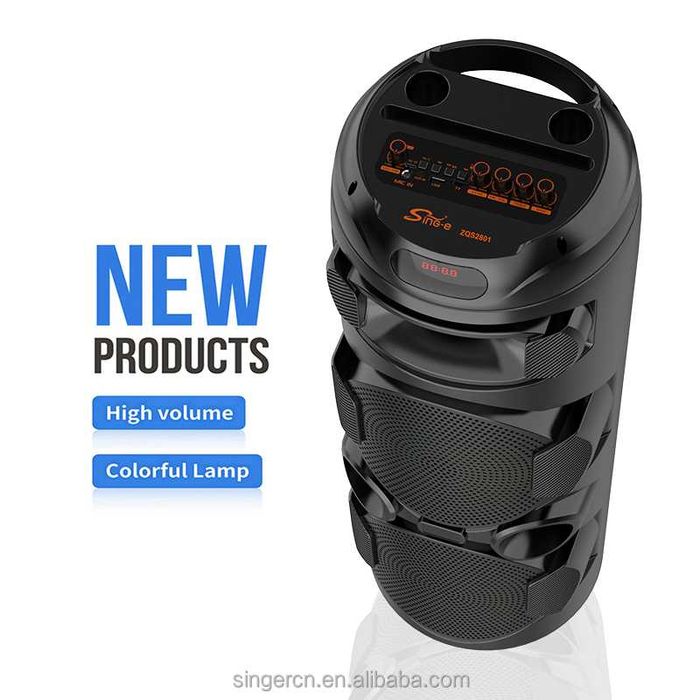 ZQS2801 Колона 2х8 инча TWS безжичен микрофон RGB  Bluetooth.