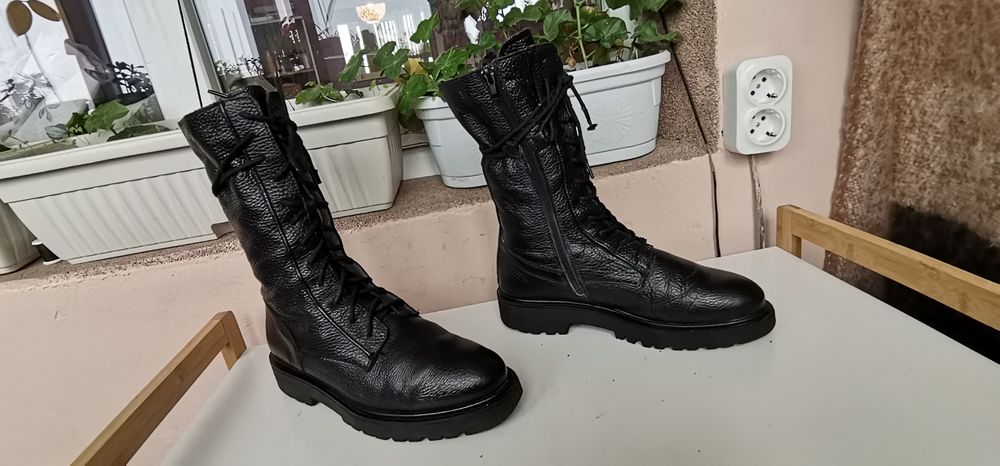 Дамски ботуши от естествена кожа 39 н.