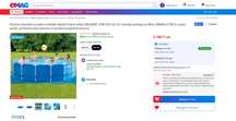Piscina noua cu cadru meltalic Intex D457xH122 cm, pompa, scara