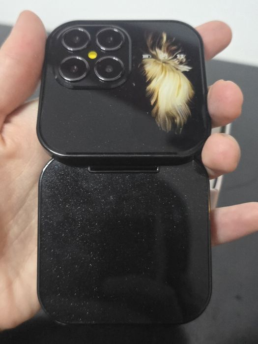 Мини телефон флип фон MTK i17 pro черен