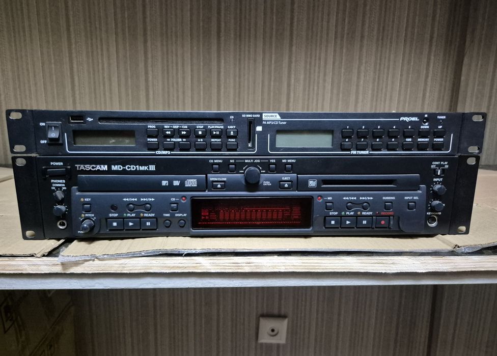 Продам Tascam MD-CD MKIII + Proel PA MP3 CD Tuner