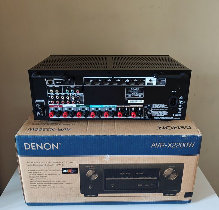 Denon AVR X 2200 W Dolby Atmos Wi-Fi Bluetooth HDMI 4K