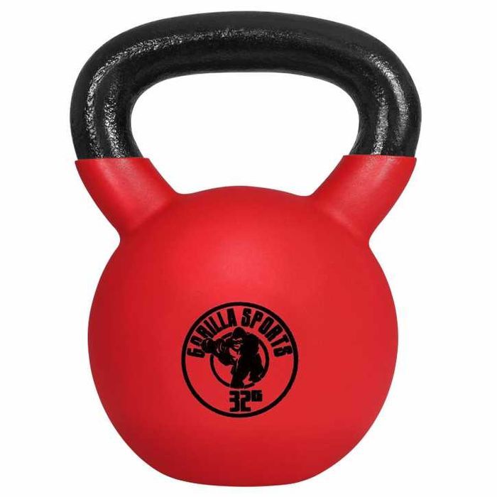 Kettlebell de fier, cu înveliș de cauciuc - 32 KG