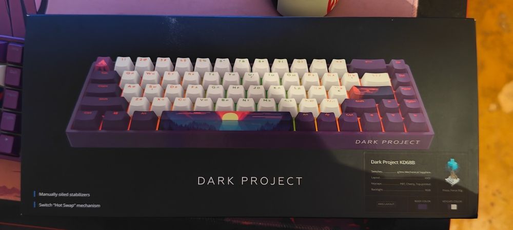 Клавиатура dark project kd68b