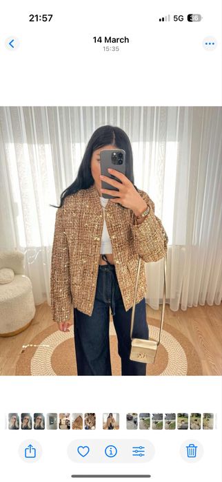 Бомбър яке по модел на Zara