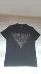 Мъжка черна тениска GUESS SLIM FIT размер S