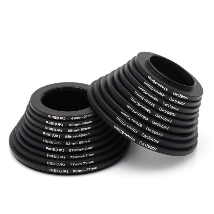 Комплект от 18 броя Степ ъп и степ даун пръстени за Canon Nikon Sony
