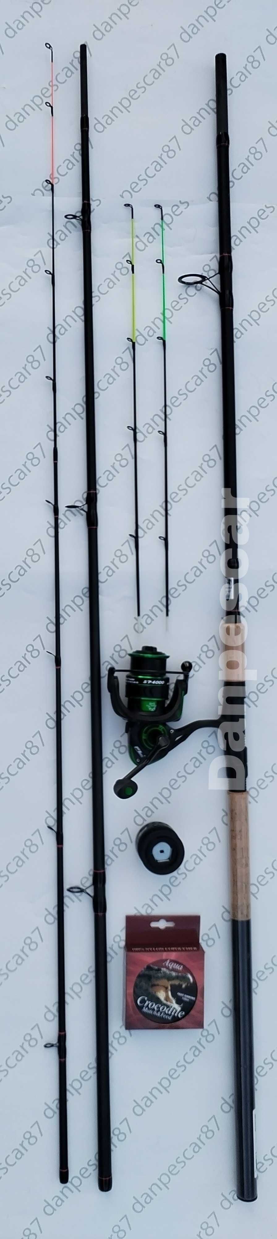 SET FEEDER Lanseta HARRIER 3,90m 210gr + Mulineta SPARKLER 4000 + fir