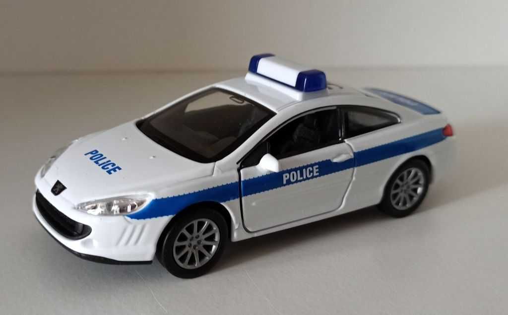 Macheta Peugeot 407 Coupe 2006 Politia - Welly 1/36