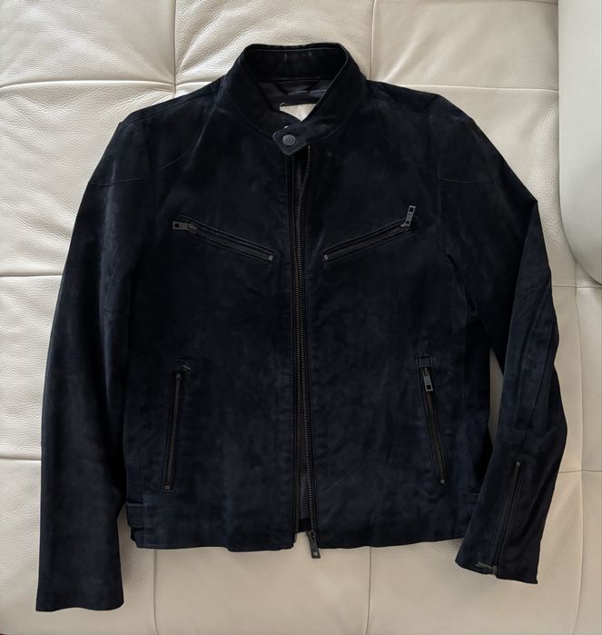 Geaca piele barbati Mango