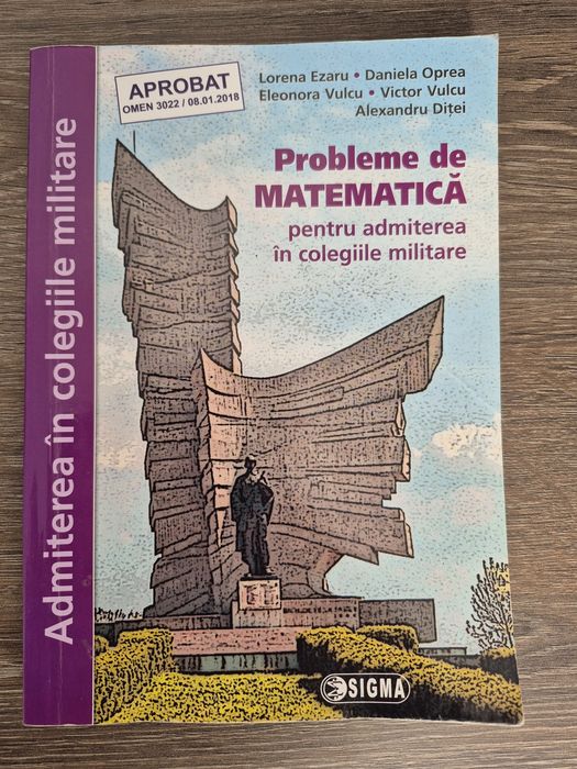 Cărți pentru admiterea în colegiile militare